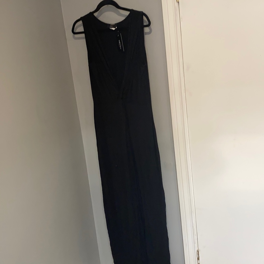 Black maxi dress